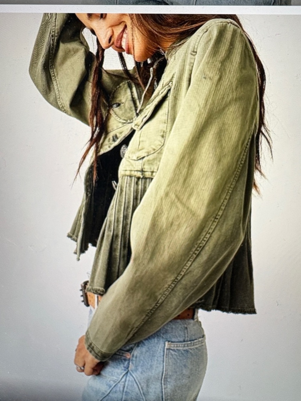 Free People Cassidy Utility Jacket S - Picture 3 of 12